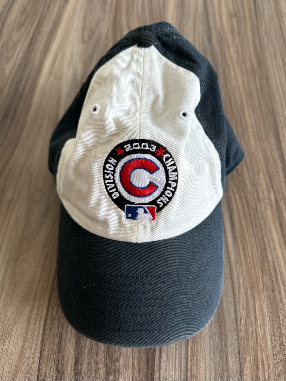 Vintage Chicago Cubs 2003 Division Champions Two-Tone Baseball Cap- Navy & White